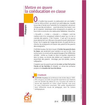 Mettre en oeuvre la coéducation en classe