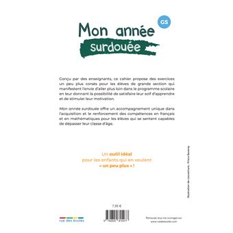 Mon année surdouée Grande section - Français et Mathématiques