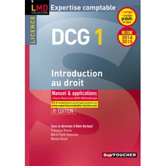 DCG 1 - Introduction au droit - Manuel et applications - 8e édition ...