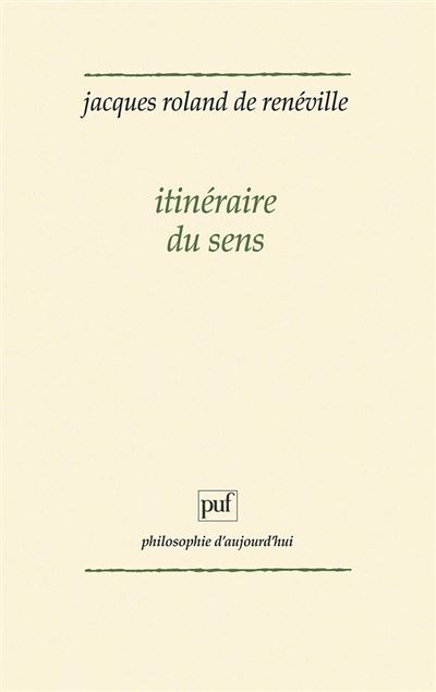 Itinéraire du sens
