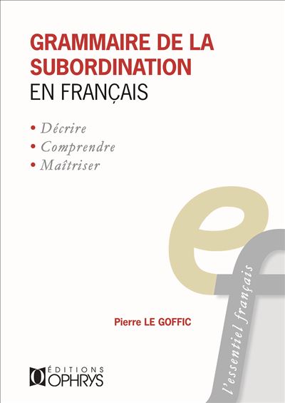 Grammaire de la subordination