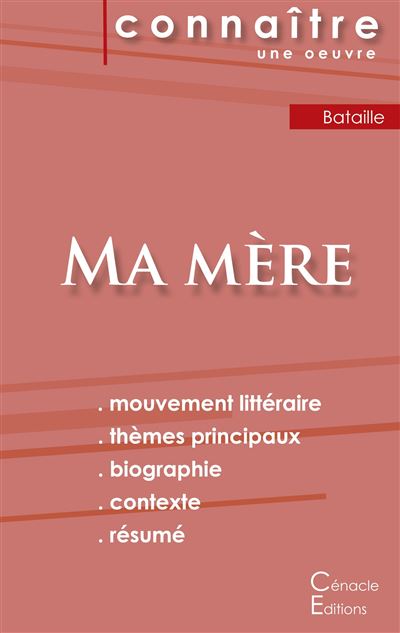 Fiche de lecture Ma mère de Georges Bataille