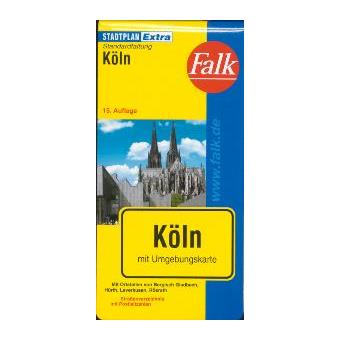 Falk Stadtplan Extra Köln mit Umgebungskarte - broché - Inconnus ...