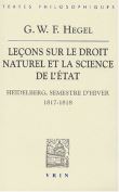 Leçons sur le droit naturel et la science de l'état