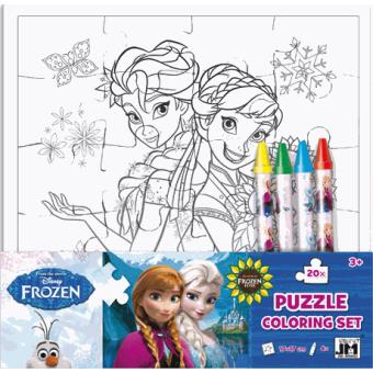 6 crayon Disney La Reine des Neiges enfant Puzzle à colorier 