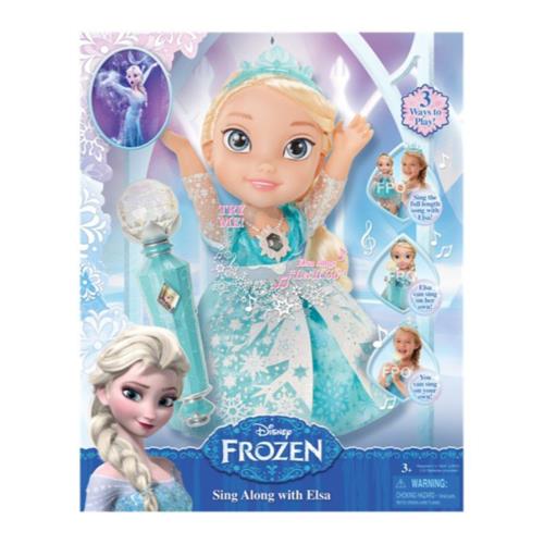 Poupée La Reine des neiges - Elsa chantante et microphone 38 cm