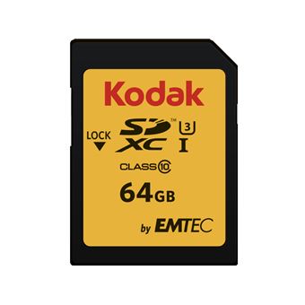 Kodak - Carte mémoire flash - 64 Go - UHS Class 3 / Class10 - 650x - SDXC UHS-I - 1