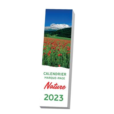 Calendrier marque-pages Nature 2023 aimanté - 1 photo avec citation par semaine détachable