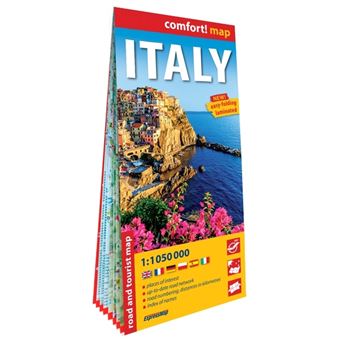 Italie 1/1M050 (carte grand format laminée) - Anglais