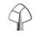 Robot sur socle à tête inclinable KitchenAid Artisan 5KSM125EAC 4,8L Crème_3