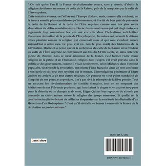Le culte de la raison et le culte de l'Etre suprême