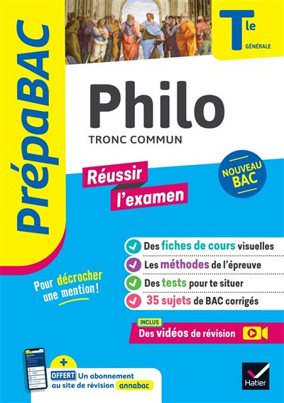 Philosophie Term L, ES, S - Prépabac Réussir l'examen