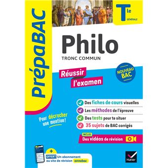 Philosophie Tle Generale Prepabac Reussir L Examen Nouveau Programme Nouveau Bac 2020 2021 Broche Johnny Brousmiche Anthony Dekhil Patrick Ghrenassia Achat Livre Ou Ebook Fnac