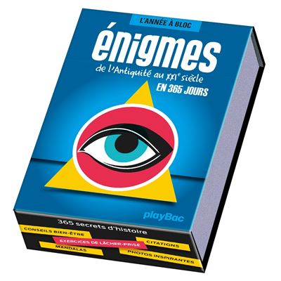 Calendrier 365 jours d'enigmes