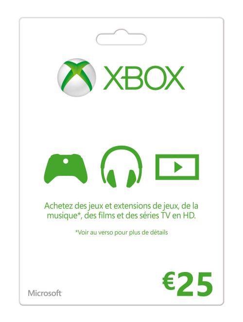 Carte cadeau Microsoft Xbox 25€ Autre accessoire gaming à la Fnac