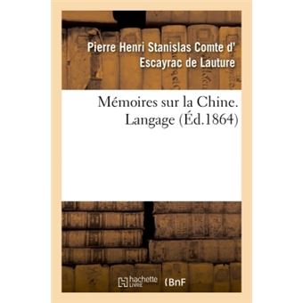 Mémoires sur la Chine, Langage