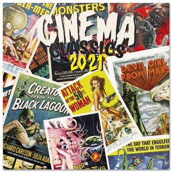 Calendrier 2021 30x30 Cinema Classics - Produits Dérivés Audio - Objet