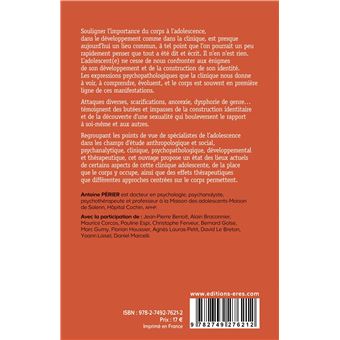 États du corps à l'adolescence