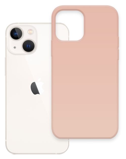 Coque de protection Premium Prodebel en Silicone Liquide Light Pink Pour Apple iPhone 13