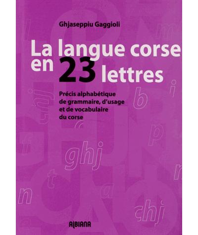La langue corse en 23 lettres