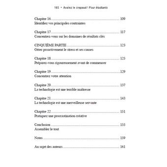 Avalez le crapaud pour étudiants ! - 22 moyens pour arrêter de procrastiner et exceller dans ses étu