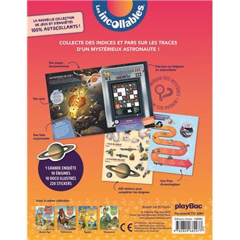 Les Incollables - Mission Espace - Mes énigmes en stickers