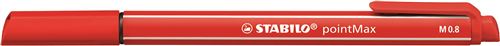 STABILO pointMax - Stylo feutre - 1 stylo-feutre pointe moyenne -rouge