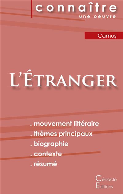 Fiche de lecture l’Etranger de Albert Camus