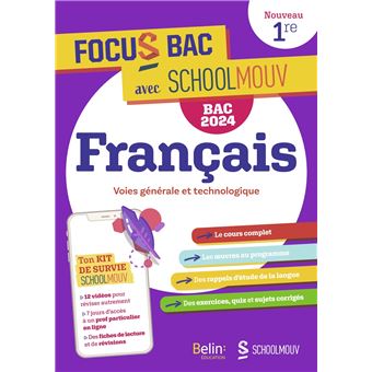 Focus Bac Français Première - Nouvelle édition Bac 2024