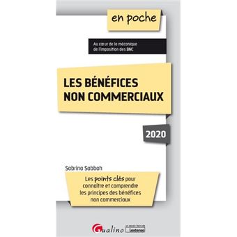Les bénéfices non commerciaux