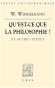 Qu'est-ce que la philosophie?