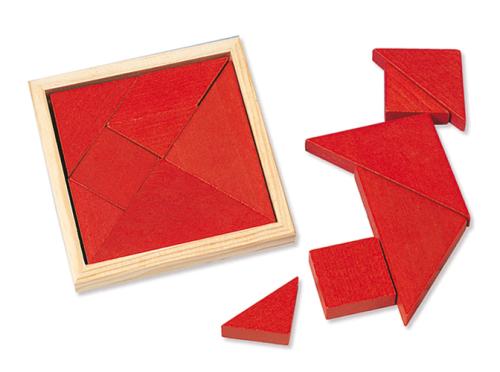 Tangram simple rouge Goula