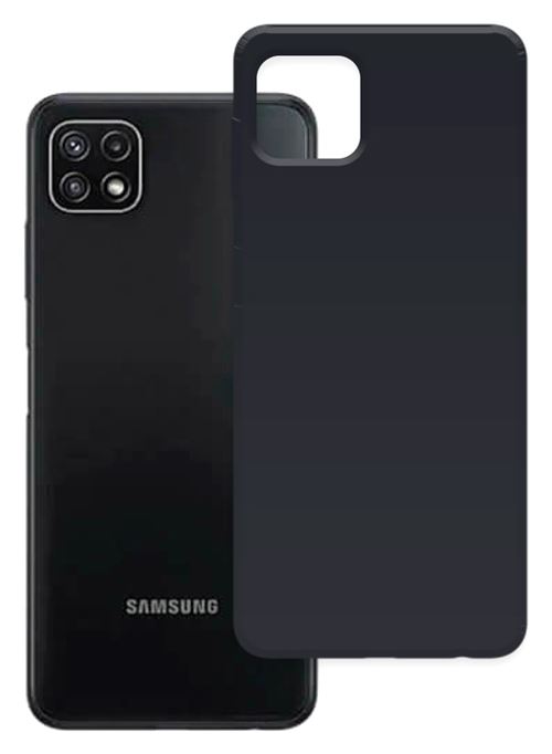 Coque de protection Premium en Silicone Black Prodebel pour Samsung Galaxy A22