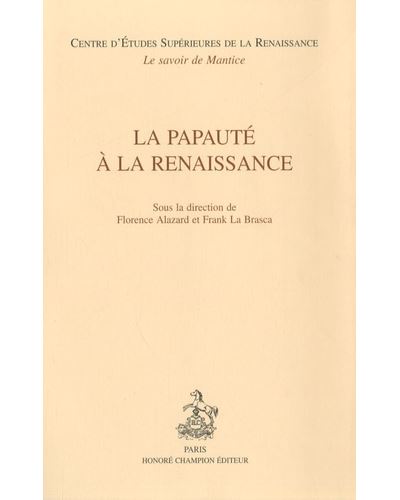 La Papauté à la renaissance