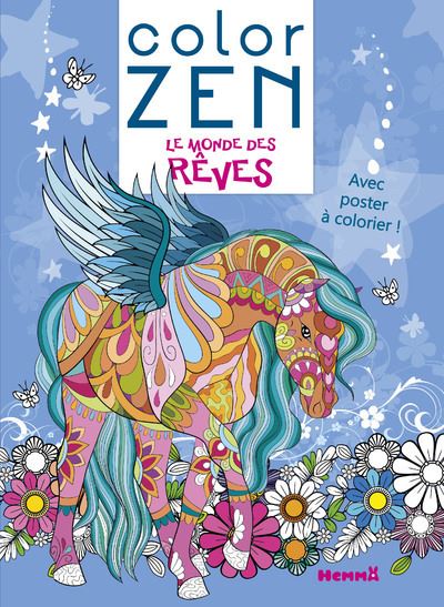 Le monde des reves color zen poster