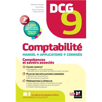 DCG 9 - Comptabilité - Manuel et applications 12e édition 2023-2024