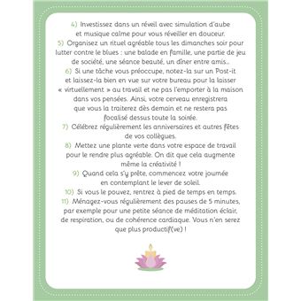 52 activités pour cultiver sa zen attitude - boîte de 52 cartes
