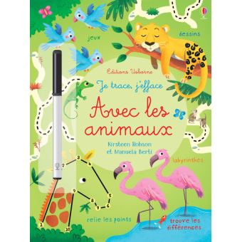 Je trace, j'efface - Avec les animaux