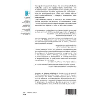 Les échanges internationaux de renseignements fiscaux