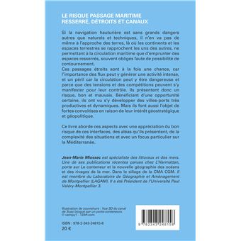 Le risque passage maritime resserré, détroits et canaux