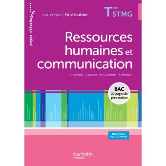 Ressources humaines et communication Terminale STMG - Livre élève consommable - Ed.2013