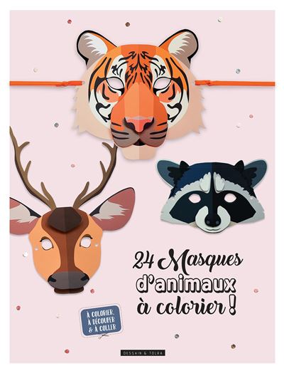 24 Masques En Papier à Décorer Pour Enfants – Avec Autocollants Yeux Et Accessoires, DIY Anniversaire, Halloween, Activités Créatives