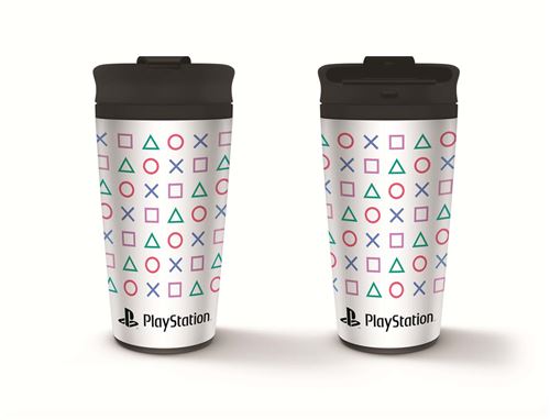 MUG DE VOYAGE EN METAL PLAYSTATION