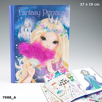 Album de coloriage Top Model Create your fantasy princess  Coloriage
