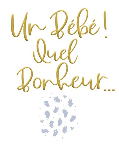 Un bebe ! quel bonheur...