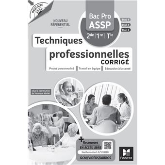 Techniques professionnelles bac pro assp corrige