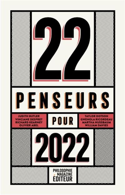 22 penseurs pour 2022 - Martin Legros - broché