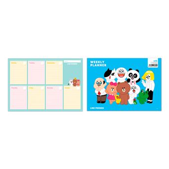 Bloc planificateur A4 Line Friends