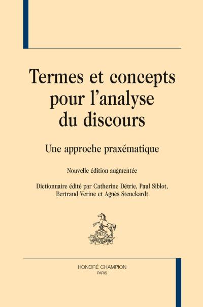 Termes et concepts pour l'analyse du discours