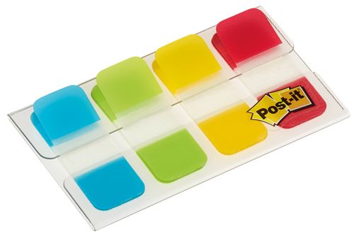 Set de 40 marque-pages rigides Post-it Couleurs standards